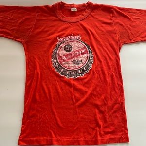 Vintage single stitch Red Stripe beer t shirt